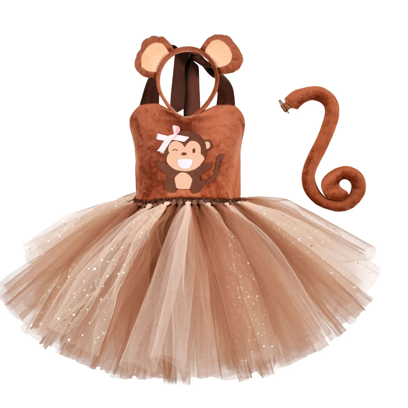 Brown Monkey Tutu Dress for Ba - Baby Clothing Dresser ulasan dan harga