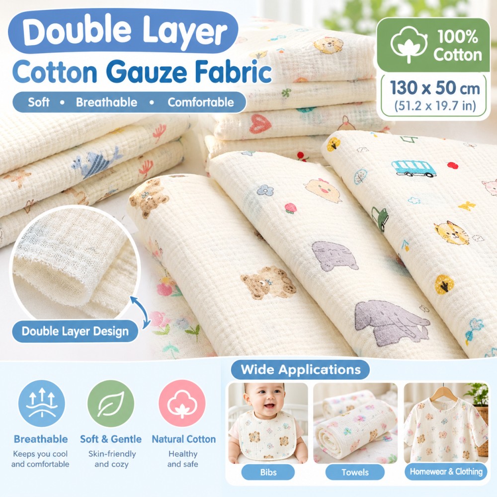 130x50cmcotton double-layer ga - Baby Clothing Usa ulasan dan harga