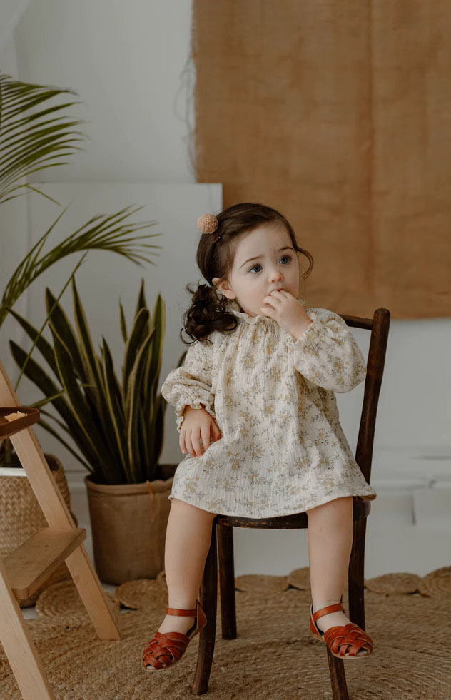 Floral Baby Girl Dresses Sprin - Baby Clothing Organic ulasan dan harga