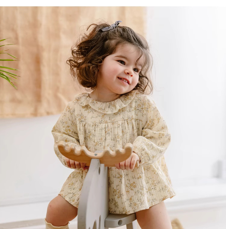 Floral Baby Girl Dresses Sprin - Baby Clothing Organic ulasan dan harga
